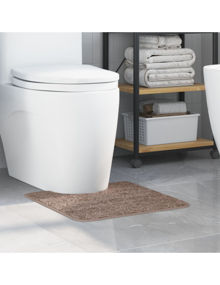 Tappetino da Bagno U-Shaped Marrone 50x50 cm in Polipropilene Antiscivolo