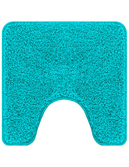 Tappetino da bagno U-Shaped Turchese 50x50 cm Polipropilene Antiscivolo