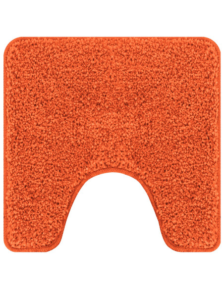 Tappeto Antiscivolo per Bagno con Taglio per Toilette Arancione