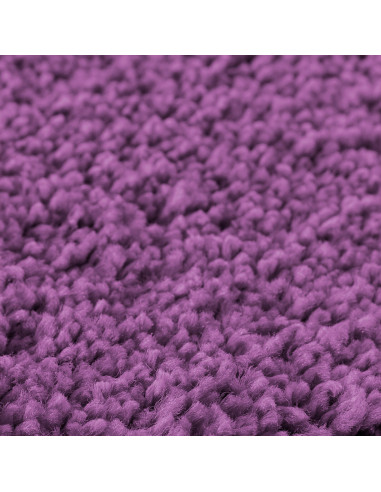 Tappeto Antiscivolo per Bagno con Taglio per Toilette Viola