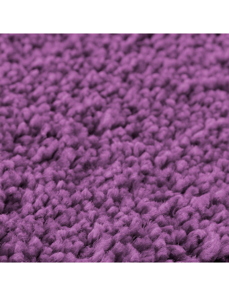 Tappeto Antiscivolo per Bagno con Taglio per Toilette Viola