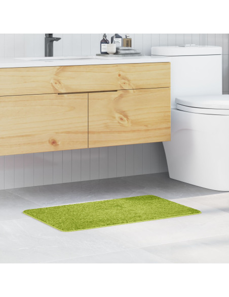 Tappetino da bagno rettangolare verde 50x80 cm in polipropilene antiscivolo