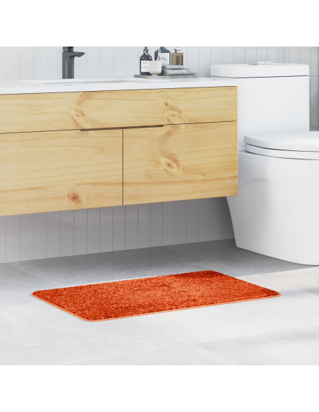 Tappetino da bagno rettangolare arancione 50x80 cm in polipropilene antiscivolo