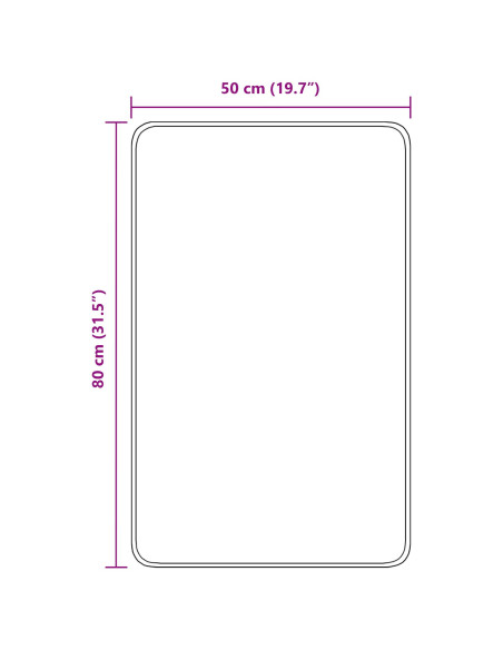 Tappetino da bagno antiscivolo Viola 50 x 80 cm PP