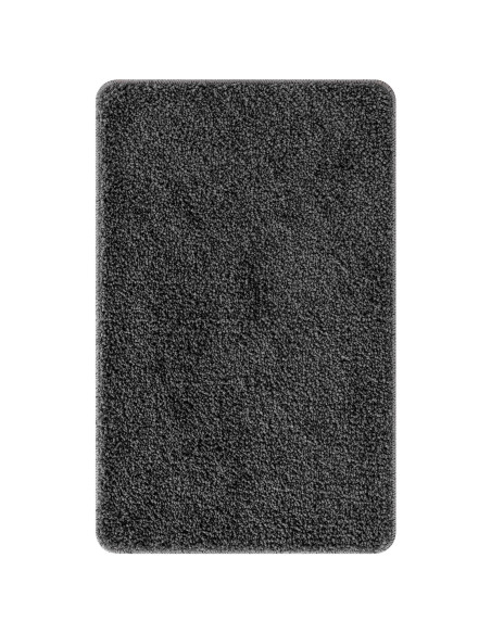 Tappetino da bagno rettangolare grigio scuro 60x90 cm in polipropilene antiscivolo