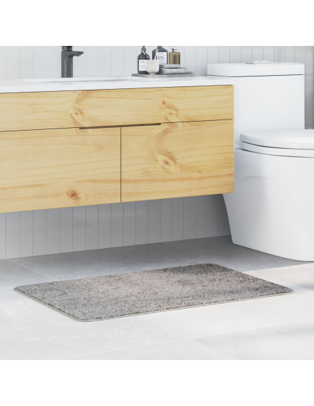 Tappetino da bagno rettangolare grigio 60x90 cm in polipropilene antiscivolo