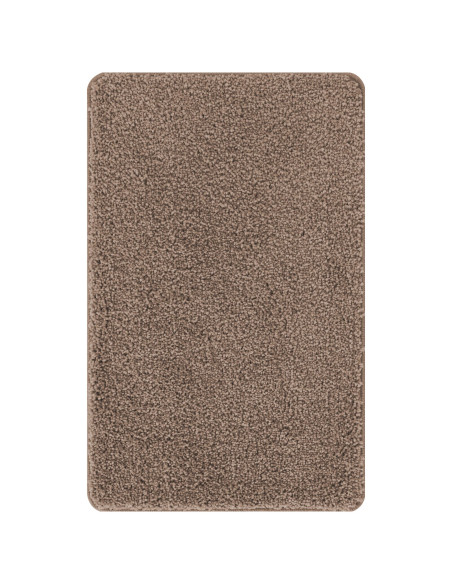 Tappetino da bagno rettangolare marrone 60x90 cm in polipropilene antiscivolo