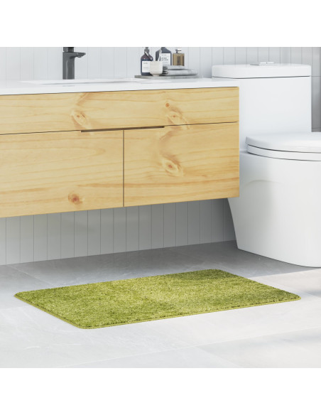 Tappetino da bagno rettangolare verde 60x90 cm in polipropilene antiscivolo