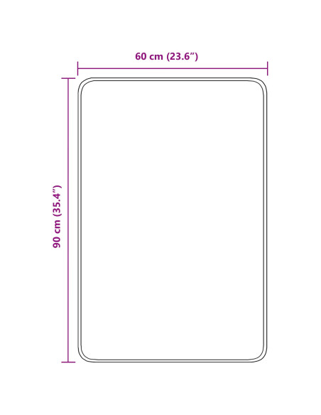 Tappetino da bagno rettangolare arancione 60x90 cm in polipropilene antiscivolo