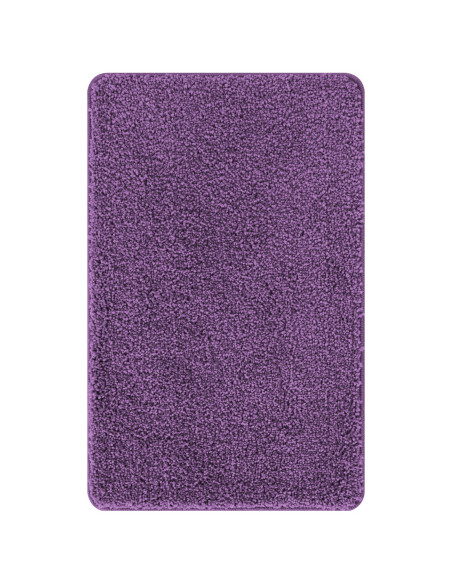 Tappetino da bagno rettangolare viola 60x90 cm in polipropilene antiscivolo