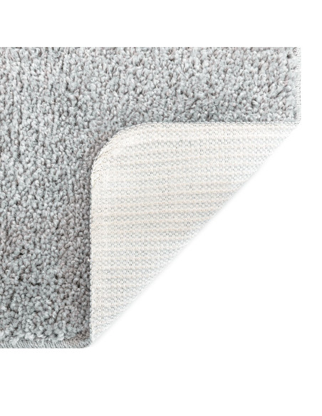 Tappetino da bagno rettangolare grigio 70x120 cm in polipropilene antiscivolo