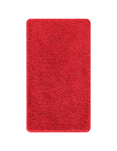 Tappetino da bagno rettangolare rosso 70x120 cm in polipropilene antiscivolo