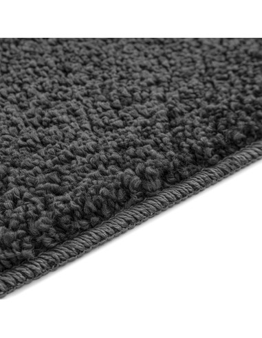 Set di tappetini antiscivolo per il bagno 2 pcs Grigio scuro PP