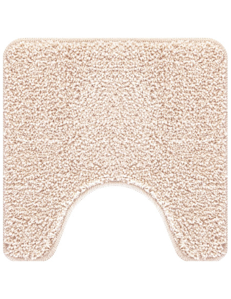 Set di tappetini da bagno 2 pezzi crema in polipropilene antiscivolo