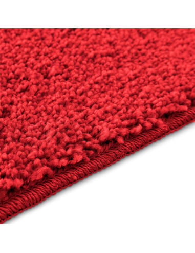 Set di tappetini antiscivolo per il bagno 2 pcs Rosso PP