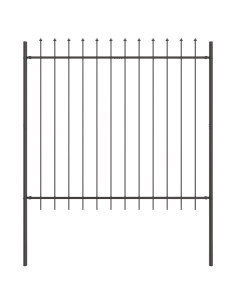 Recinzione per Giardino 2 pcs Grigio 3,4 x 1,5 m