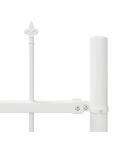 Recinzione per Giardino 3 pcs Bianco 5,1 x 1,2 m
