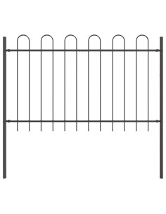 Recinzione per Giardino 4 pcs Grigio 6,8 x 1 m