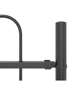 Recinzione per Giardino 5 pcs Grigio 8,5 x 1,2 m