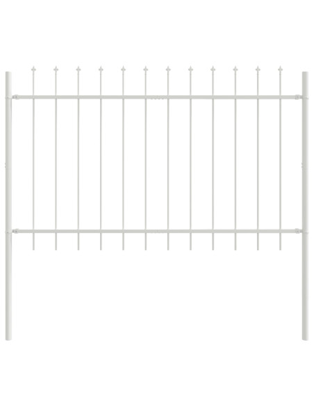 Recinzione per Giardino 5 pcs Bianco 8,5 x 1,2 m