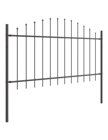 Recinzione per Giardino 2 pcs Grigio 170 x 140 cm