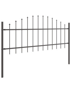 Recinzione per Giardino 4 pcs Grigio 170 x 140 cm