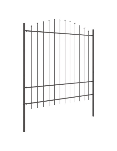 Recinzione per Giardino 6 pcs Grigio 170 x 215 cm