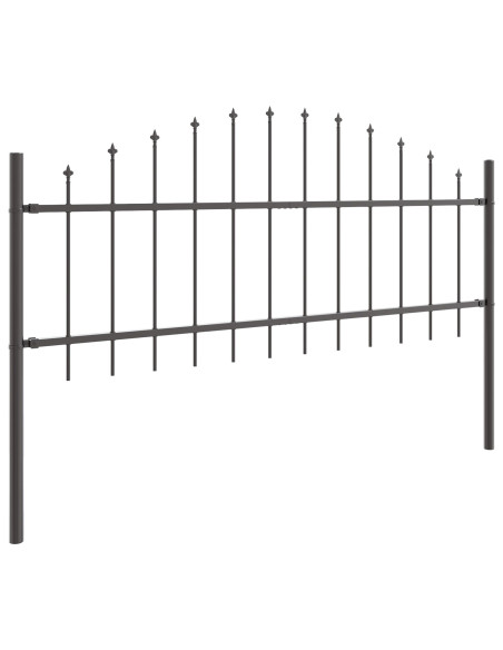 Recinzione per Giardino 7 pcs Grigio 170 x 140 cm