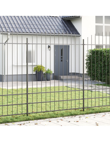 Recinzione per Giardino 8 pcs Grigio 170 x 225 cm