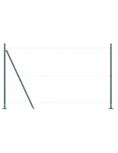 Palo della recinzione 52 pcs Grigio 3,2 x 3,2 x 170 cm