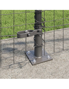 Palo della recinzione 52 pcs Grigio 3,2 x 3,2 x 110 cm