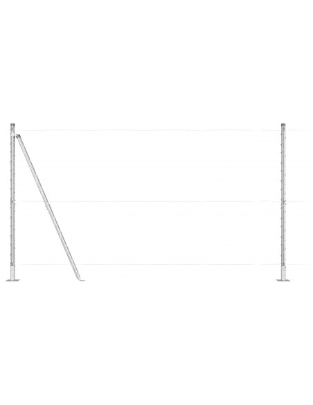 Pali  Set di 104 Acciaio zincato 3.2 x 3.2 x 78.5 cm Durevole