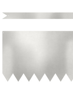 Bordura per Prato 30 pcs Argento 100 x 0.05 x 20 cm