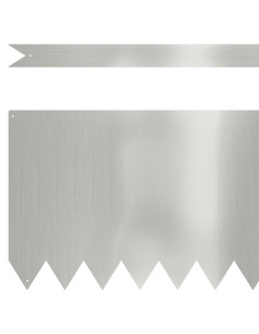Bordura per Prato 50 pcs Argento 100 x 0.05 x 20 cm