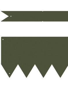 Bordura per Prato 10 pcs Verde oliva 100 x 0.05 x 20 cm