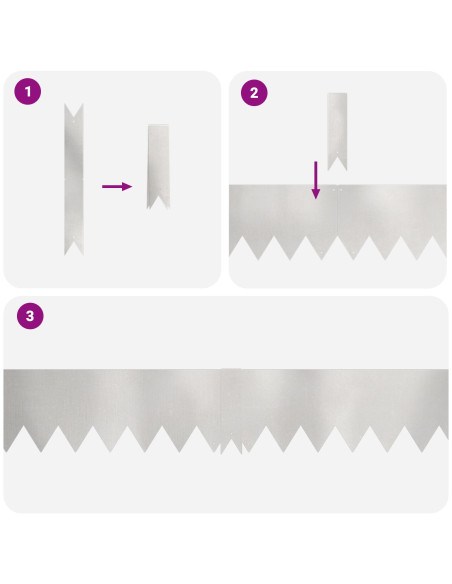 Bordura per Prato 30 pcs Argento 100 x 0.05 x 20 cm