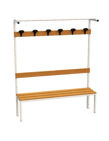 PANCA IN ACCIAIO LEGNO+ALZATA 150CM