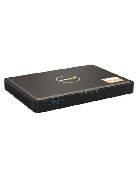 QNAP TBS-464 NAS Desktop Intel® Celeron® N5105 8 GB DDR4 0 TB QNAP Turbo System Nero
