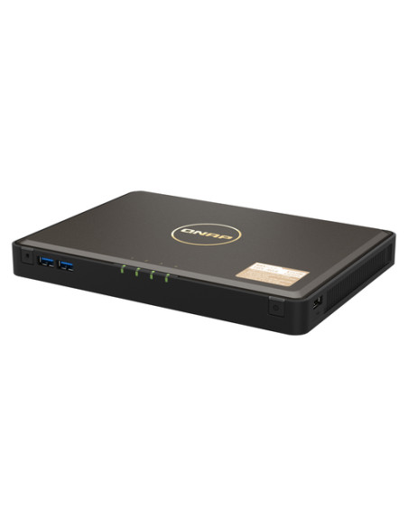 QNAP TBS-464 NAS Desktop Intel® Celeron® N5105 8 GB DDR4 0 TB QNAP Turbo System Nero