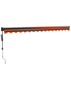 Tenda Sole Automatica Retrattile Arancione e Marrone 4,5x3 m