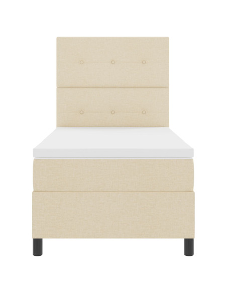 Struttura del letto  con materasso Beige Tessuto 100 x 200 cm