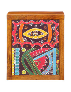 Armadio da Notte con cassetto 2 pcs Marrone 35 x 30 x 40 cm