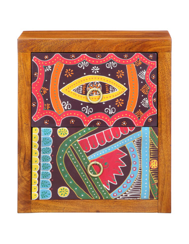 Armadio da Notte con cassetto 2 pcs Marrone 35 x 30 x 40 cm