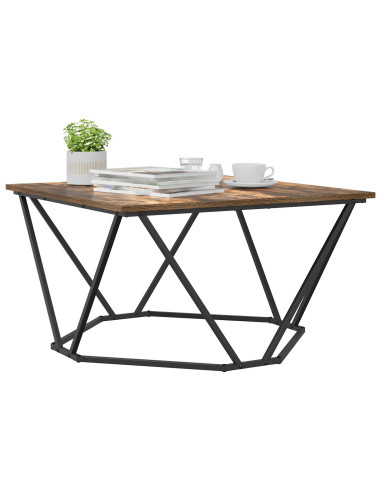 Tavolino da salotto Rovere fumé 80 x 80 x 45 cm