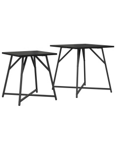 Set tavolini 2 pcs Rovere Nero