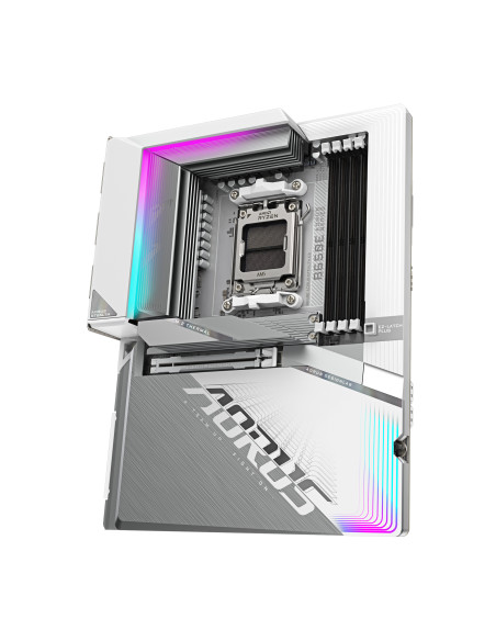 GIGABYTE B650E AORUS STEALTH ICE Scheda madre - AMD Ryzen serie 9000, VRM a 12+2+2 fasi, fino a 8000 MHz DDR5 (OC), 1xPCIe 5.0 +