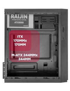CASE MINI-TOWER 240W LESHI L703 CR 4USB3 0,4MM SPCC BLACK