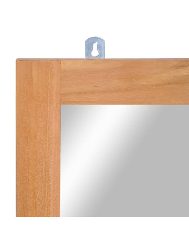Specchio da Parete in Legno Massello di Teak 50x70 cm