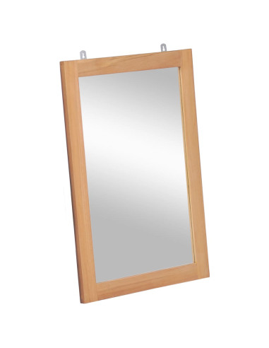 Specchio da Parete in Legno Massello di Teak 50x70 cm