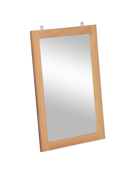 Specchio da Parete in Legno Massello di Teak 50x70 cm